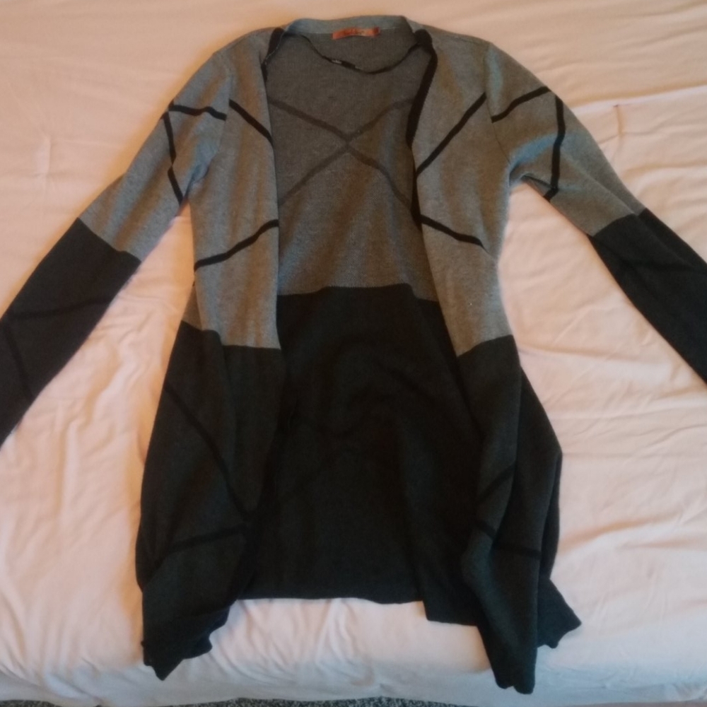 Grey and black sweater